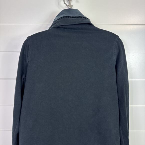 Lululemon Savasana Wrap Jacket Long Sleeved Snap Button Closure Black sz 8 - Picture 7 of 9